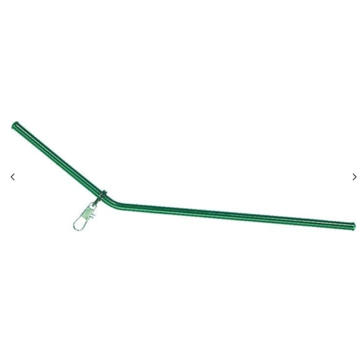 RURKA ANTYSPLĄTANIOWA ZIELONA 12CM WYGIĘTA